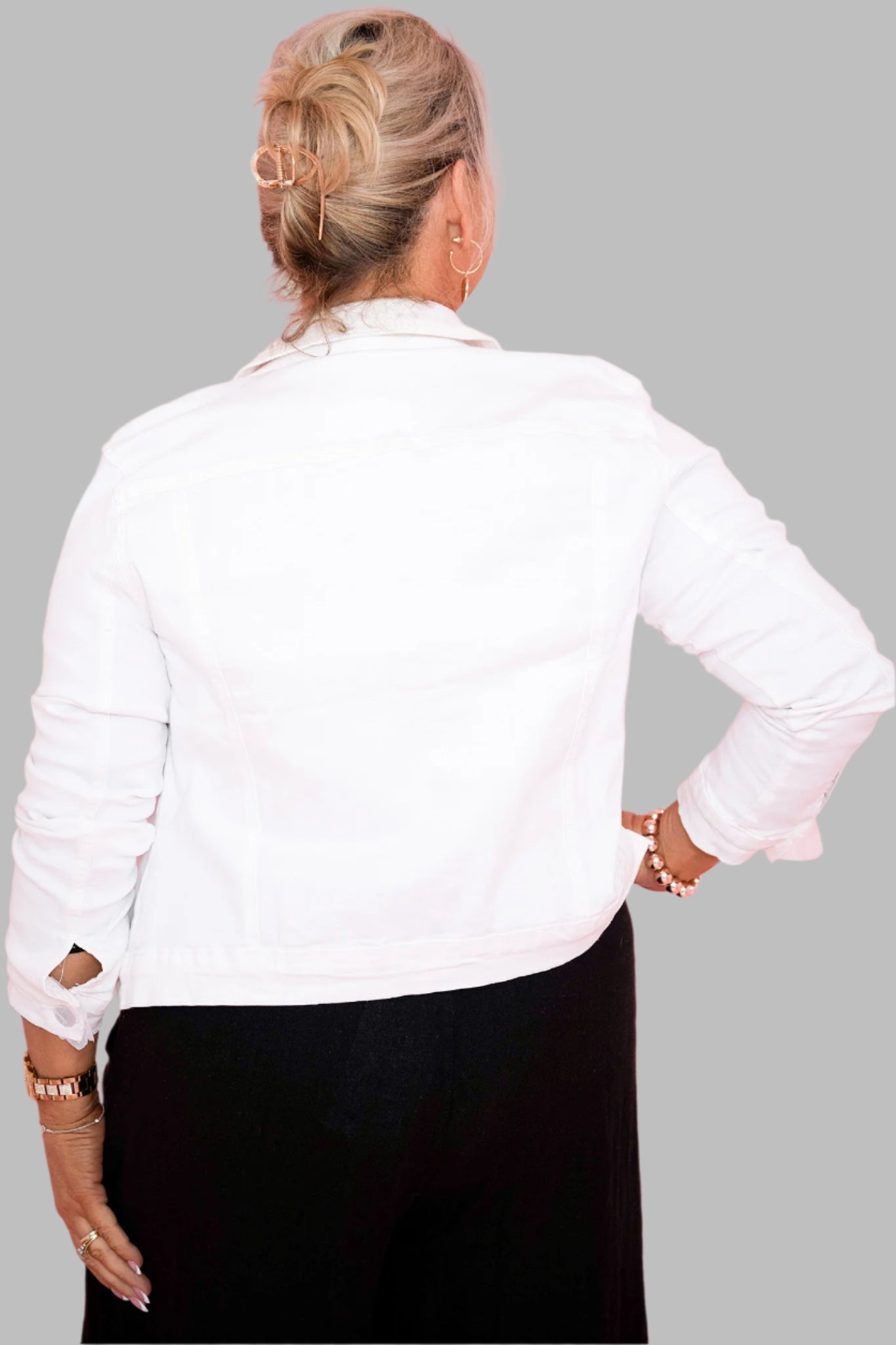 Denim Jacket | White