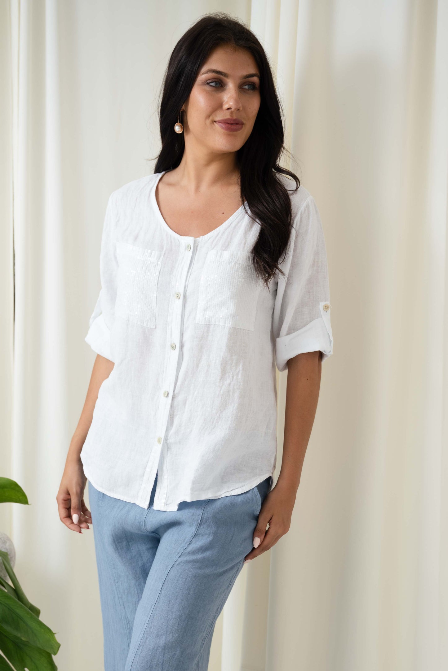Margot Plain Top | White