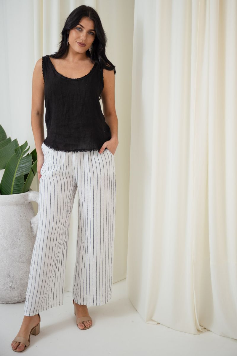 Salvatore Pants With Belt | White