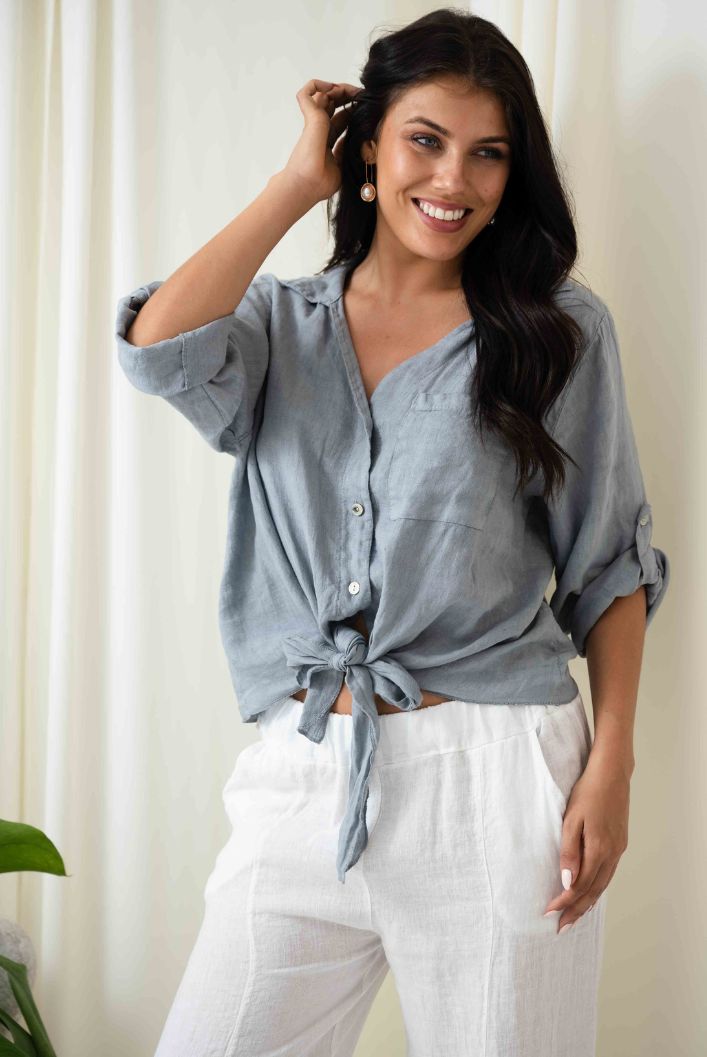 Piper Top | Jeans Blue
