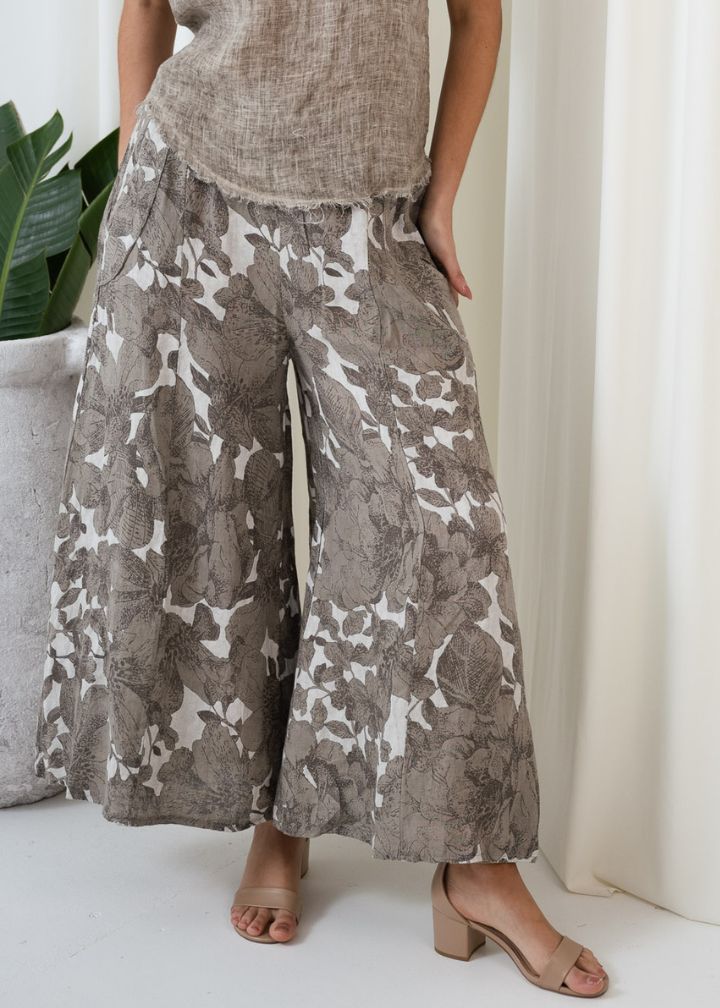 Valery Floral Culotte Pants | Fango
