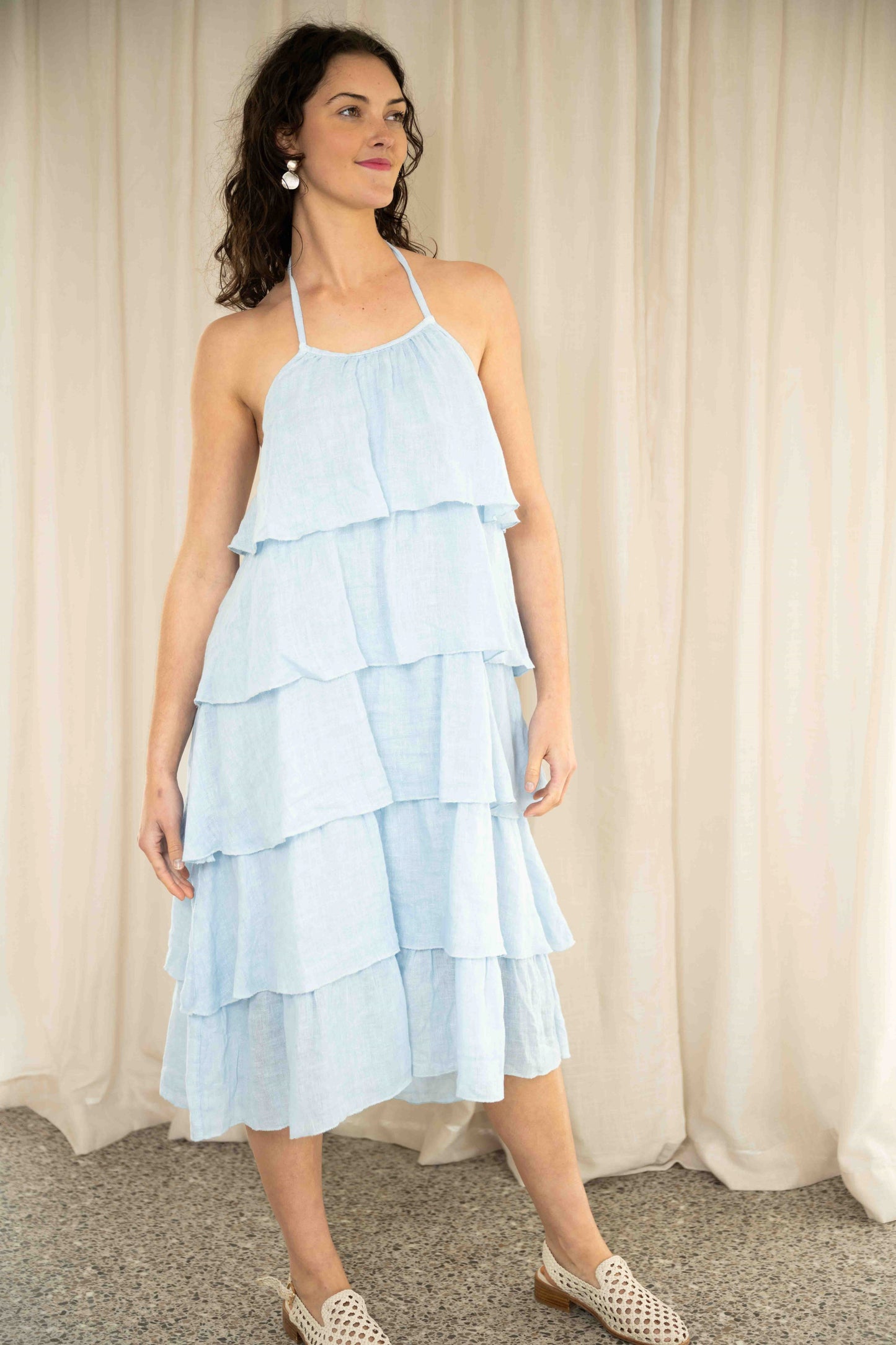 Frill Halter Dress | Zen