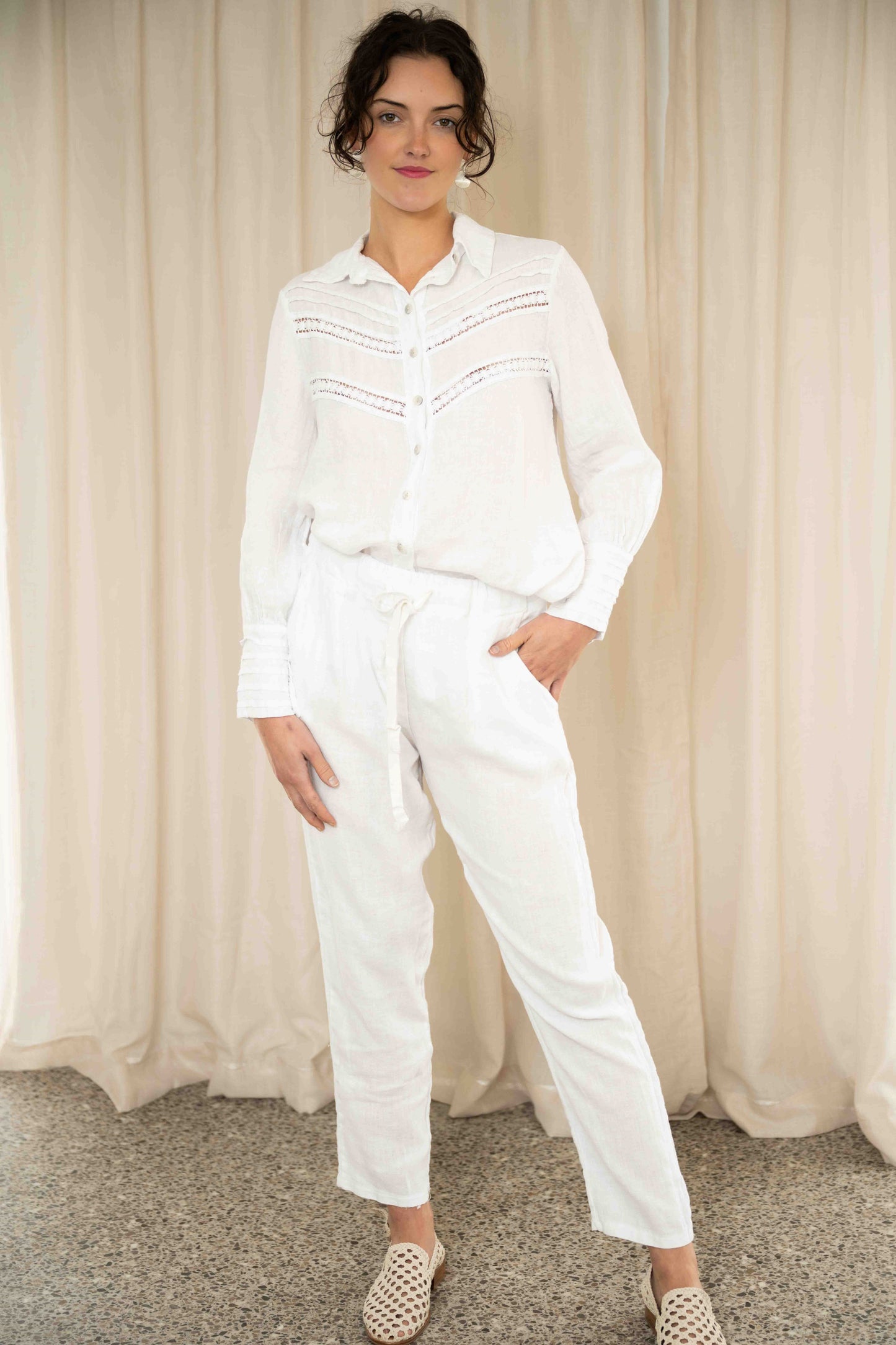 The Straight Pant | White