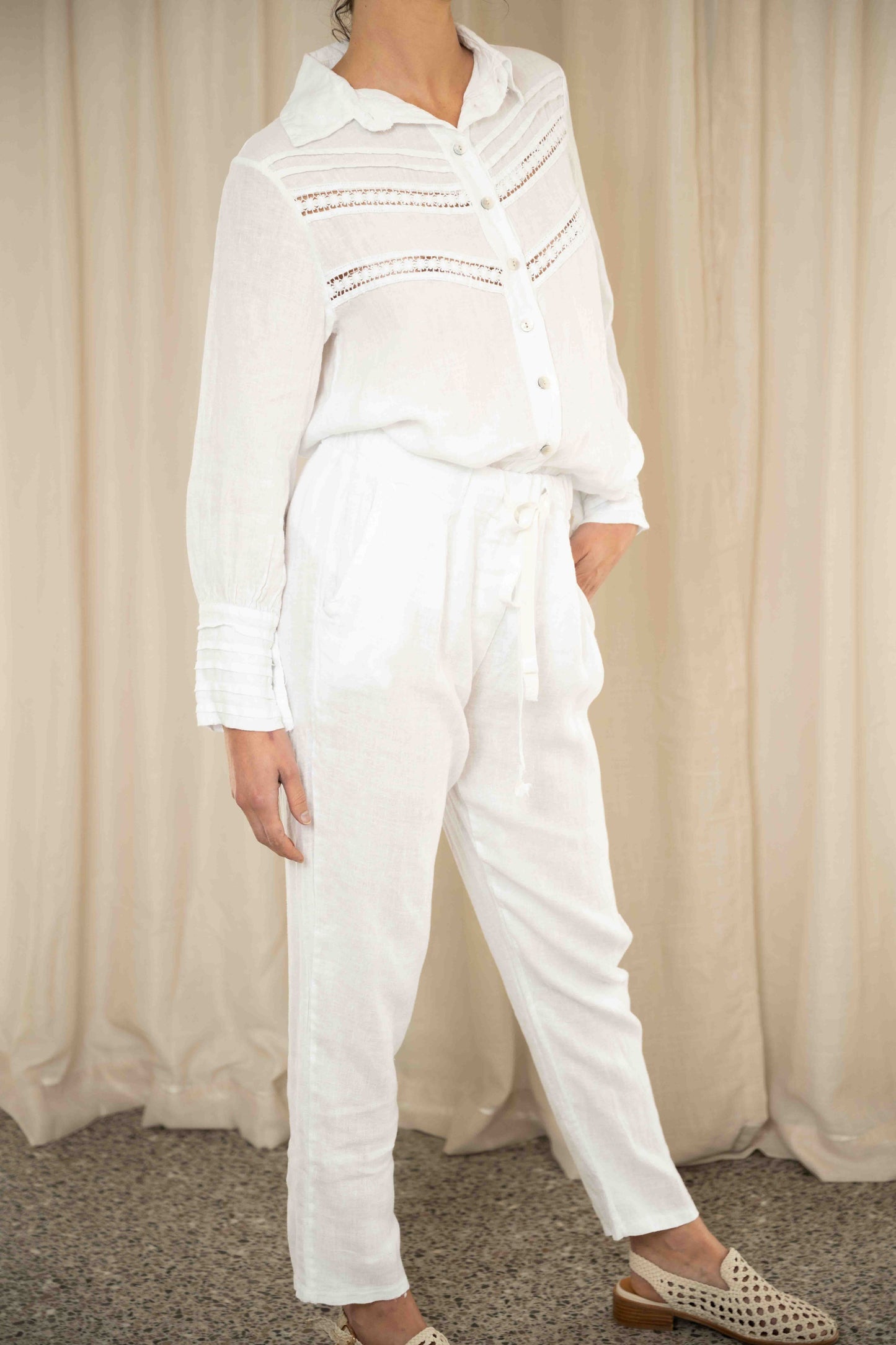 The Straight Pant | White