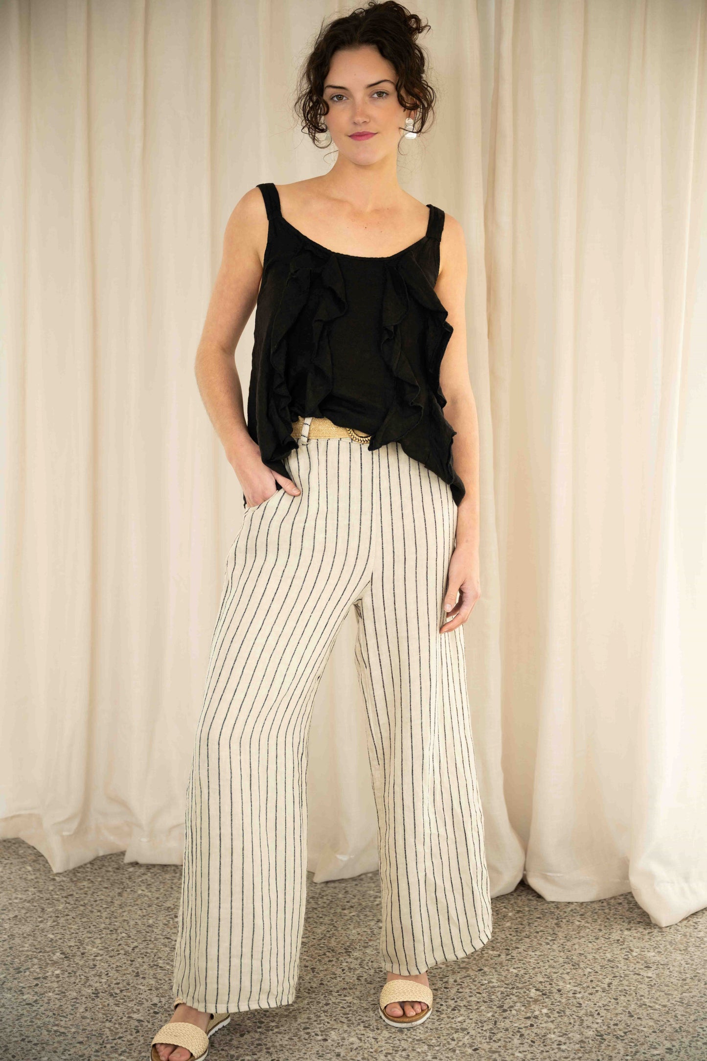 Salvatore Pants With Belt | Beige