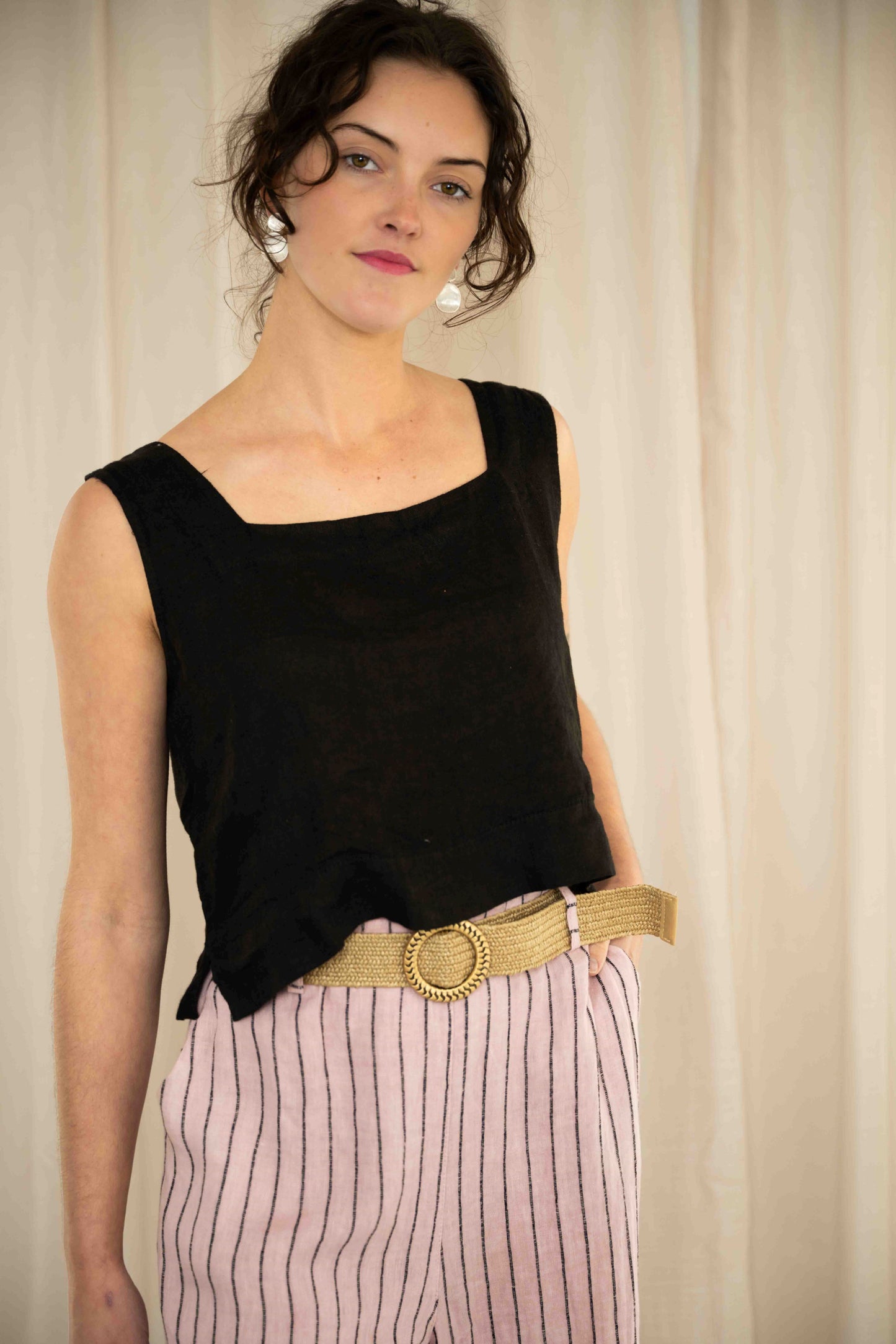 Salvatore Pants With Belt | Pink