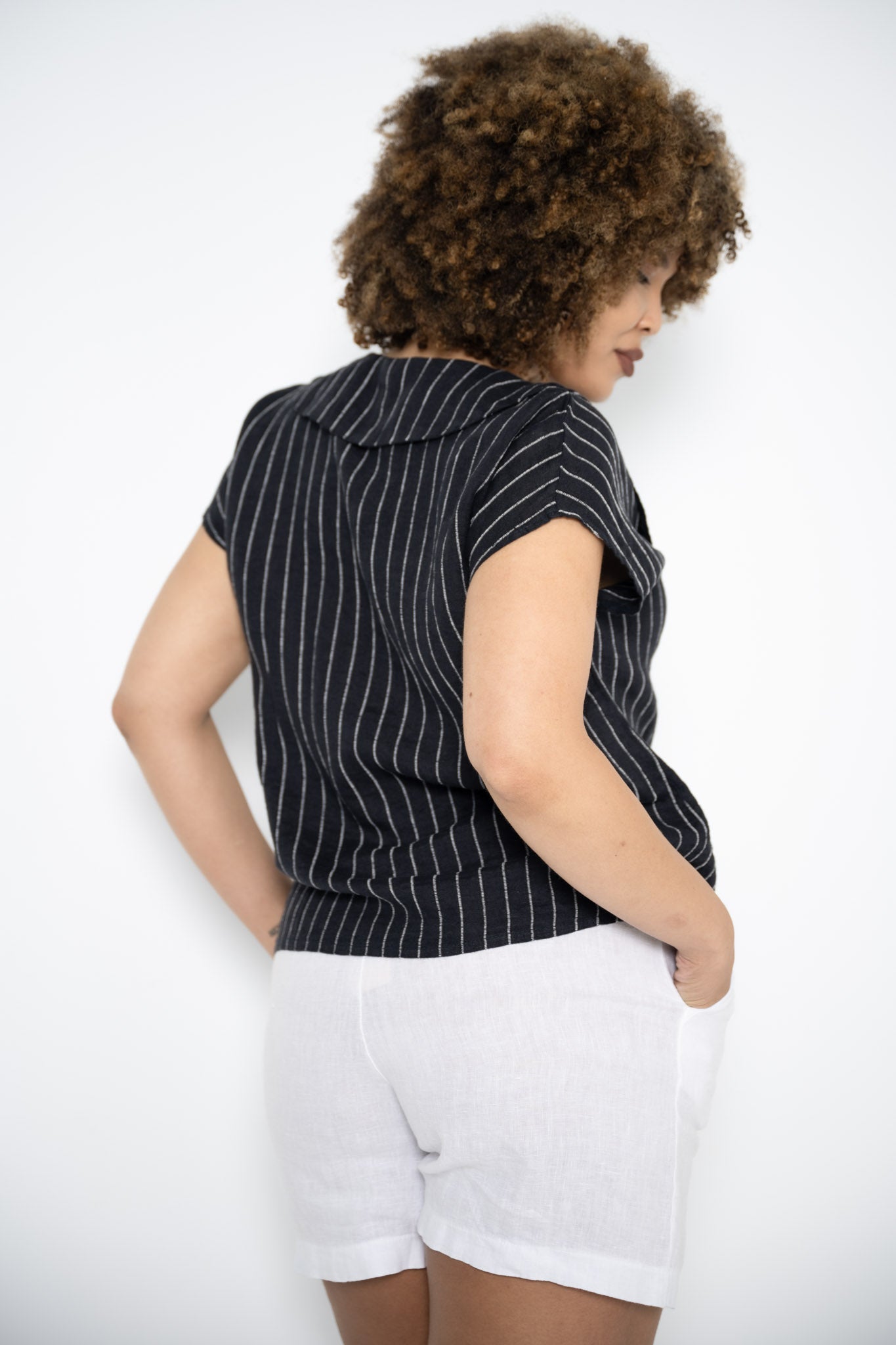 Spinola Top | Navy Stripe