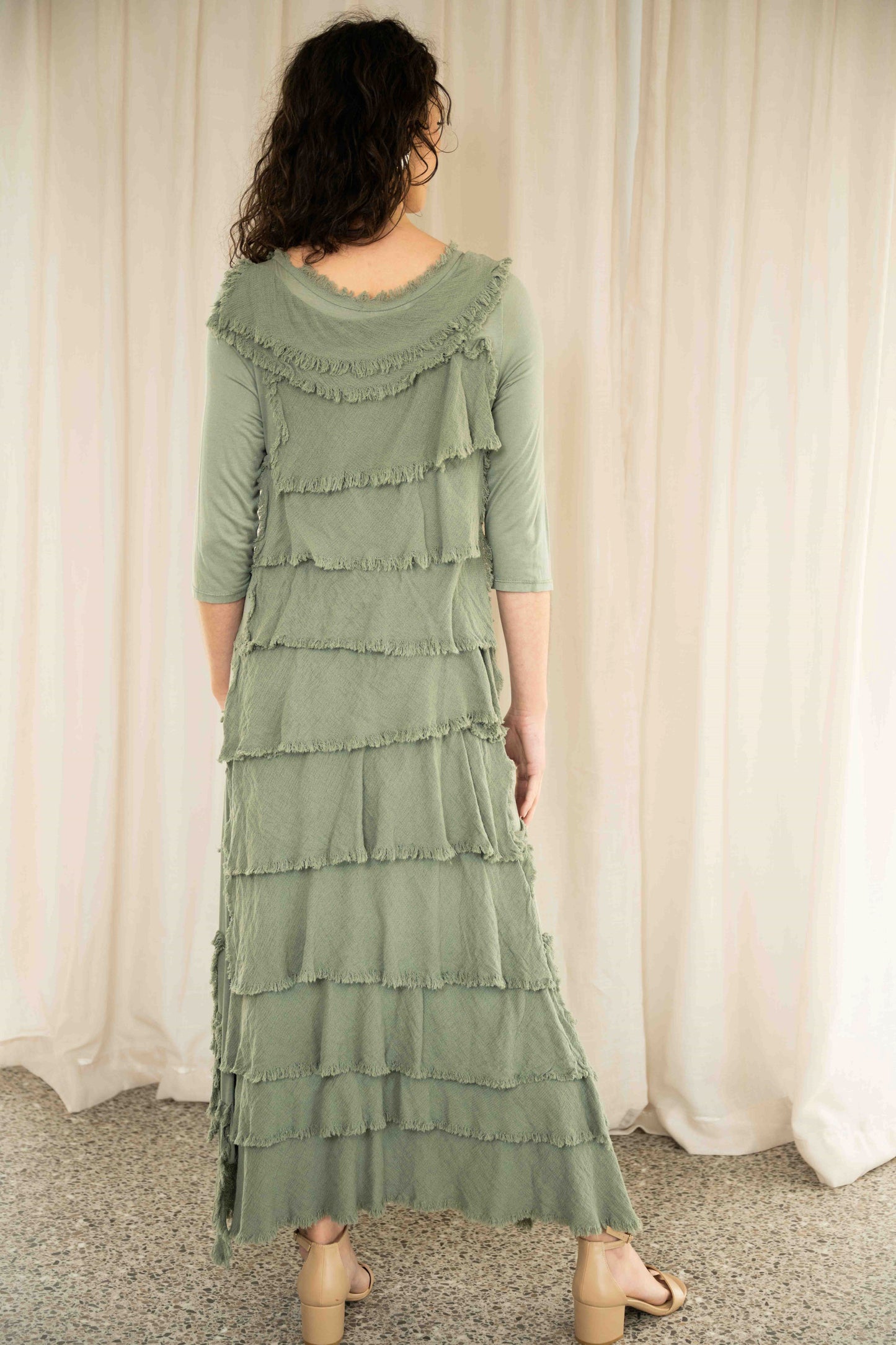 Rubi Layered Dress | Khaki