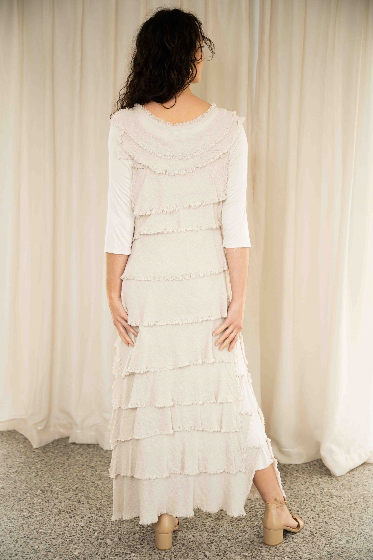 Rubi Layered Dress | Beige