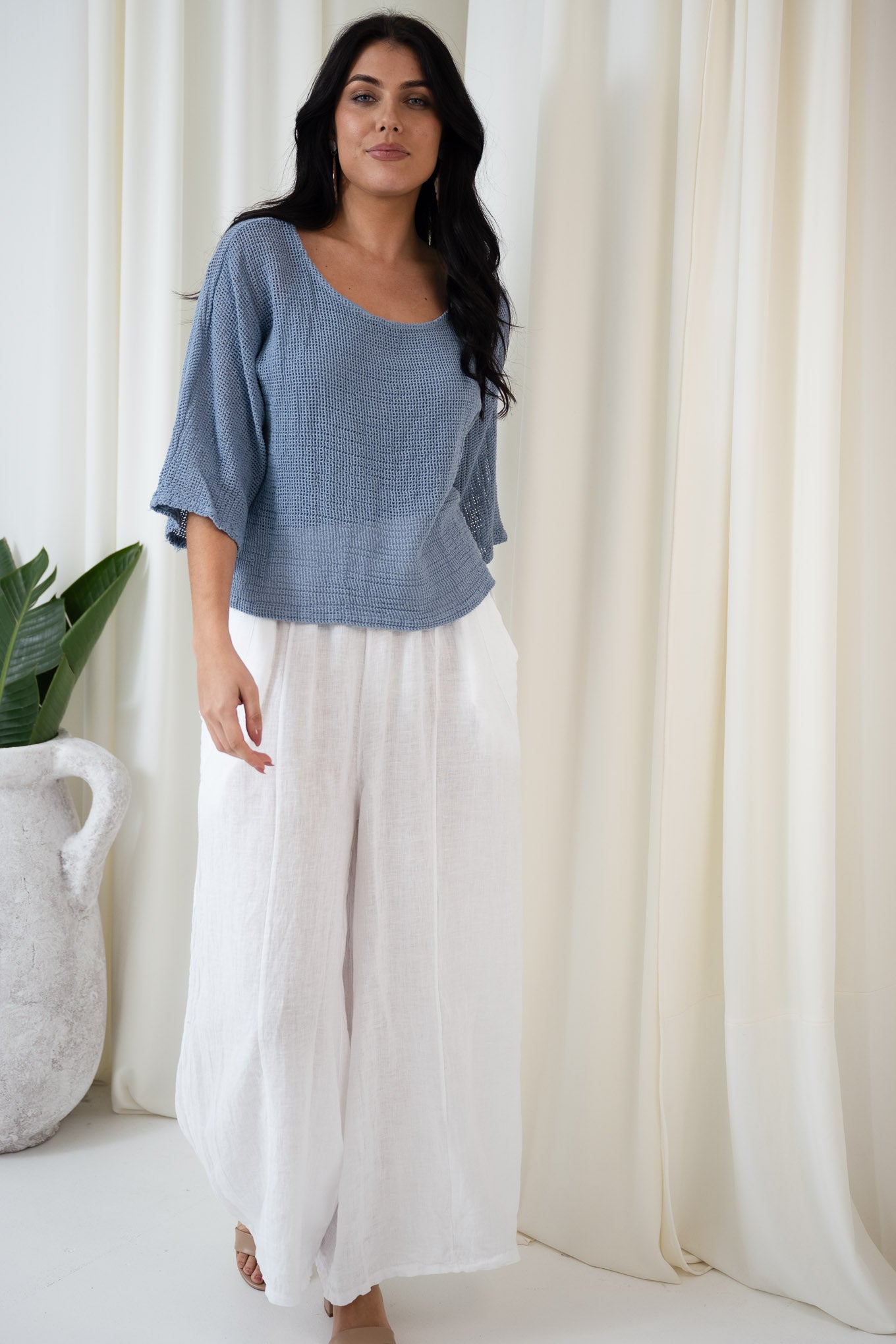 Portofino Mesh Top Set | Jeans