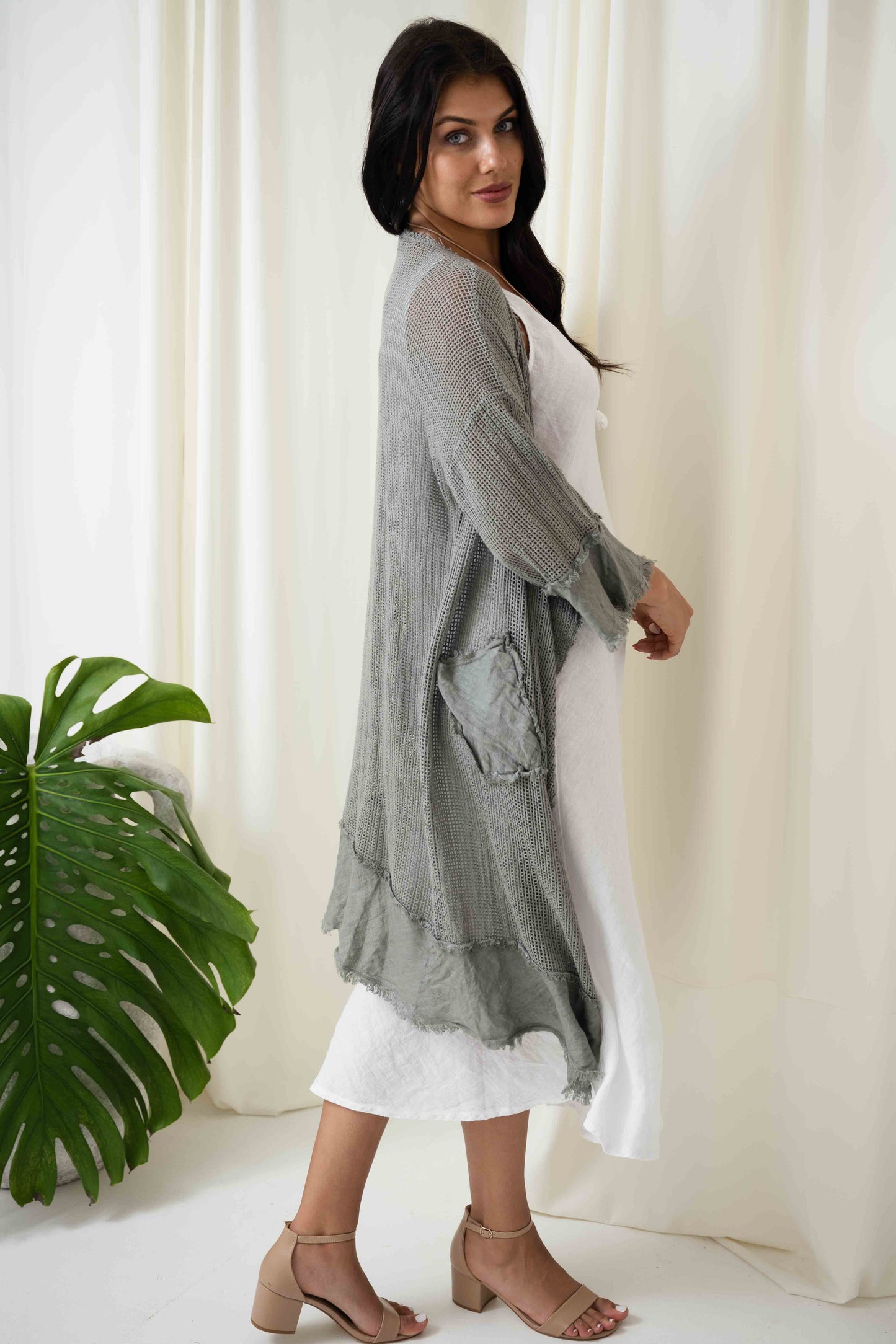 Valeria Long Mesh Jacket | Fango