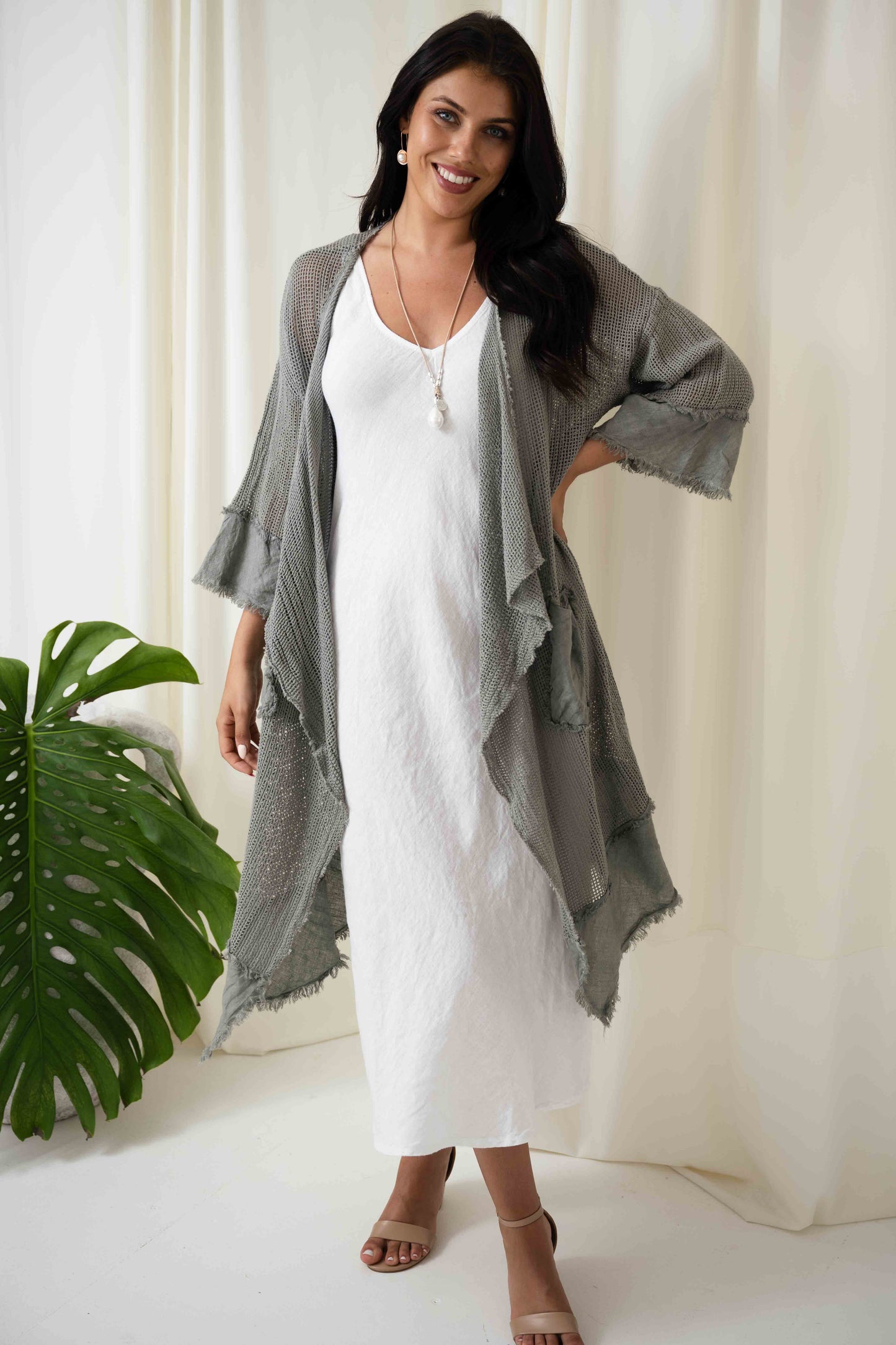 Valeria Long Mesh Jacket | Fango