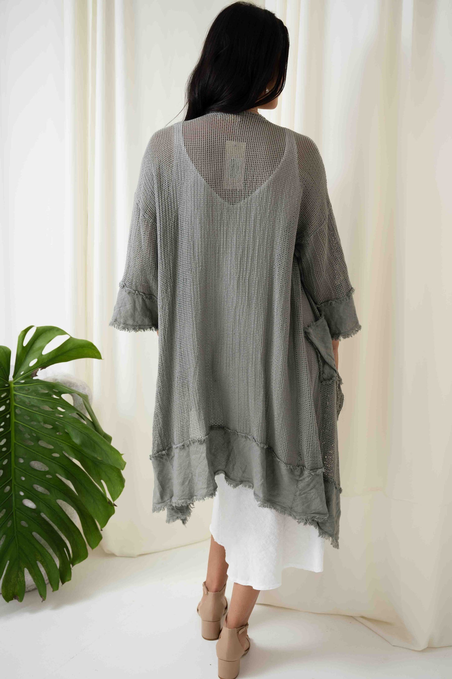 Valeria Long Mesh Jacket | Fango