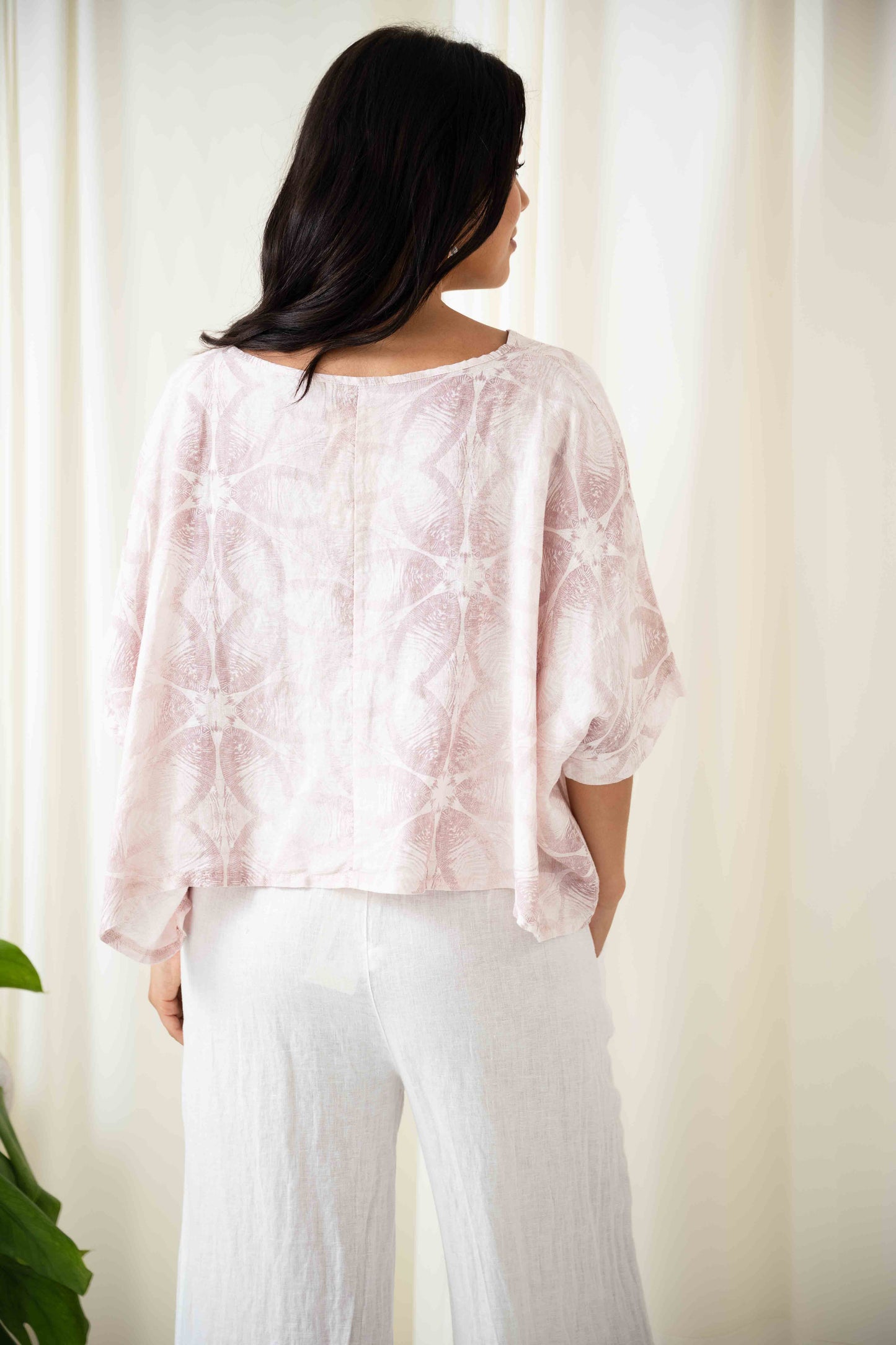 Vee Cropped Top | Pink