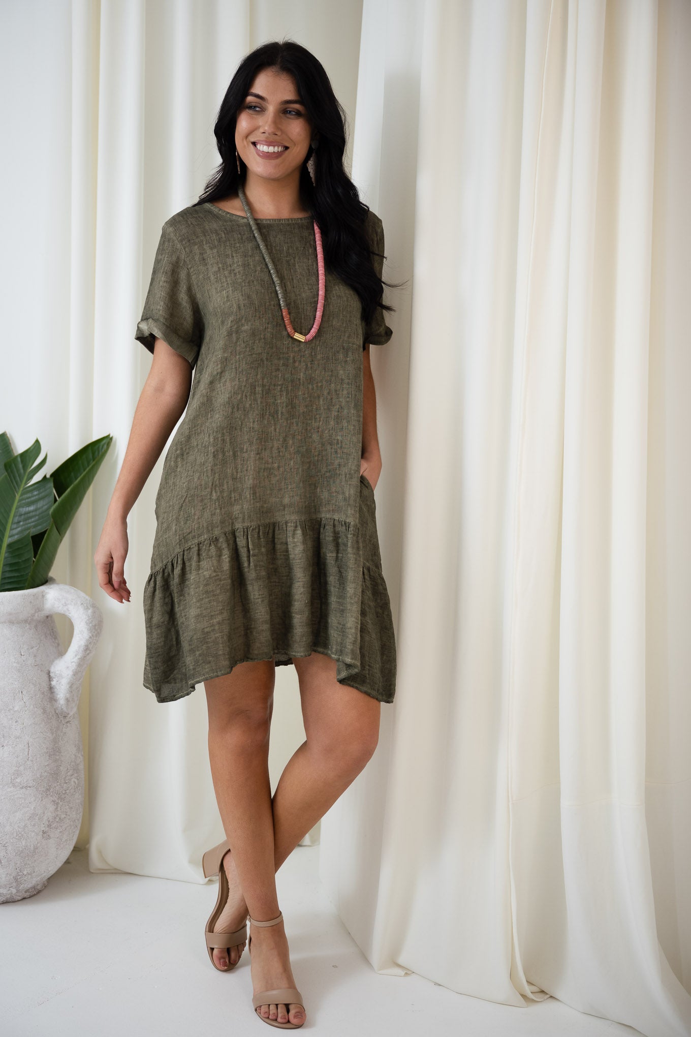 Dee Ruffle Hem Dress