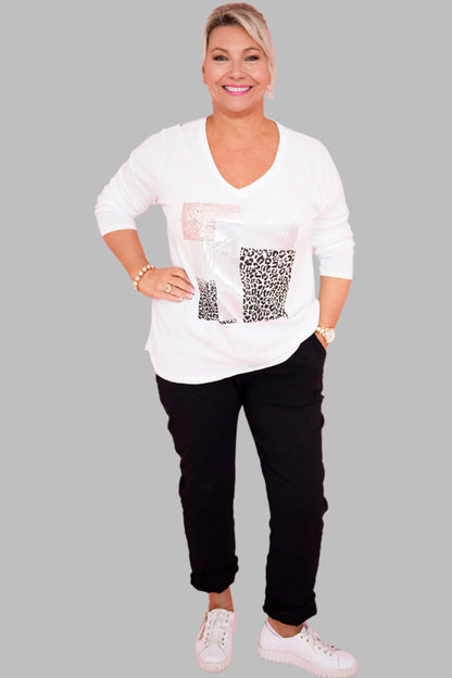 Lottie Cotton Tee | White