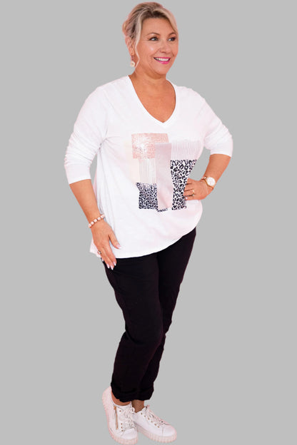 Lottie Cotton Tee | White