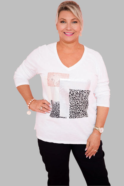 Lottie Cotton Tee | White