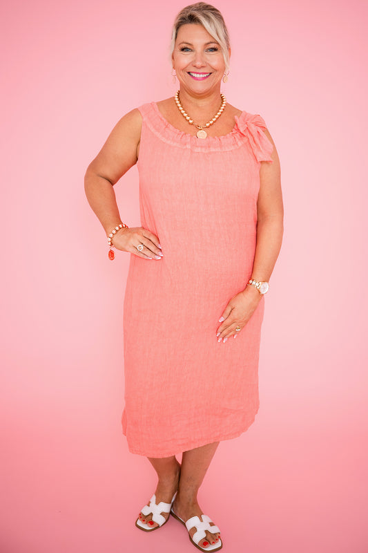 Miranda Dress | Coral