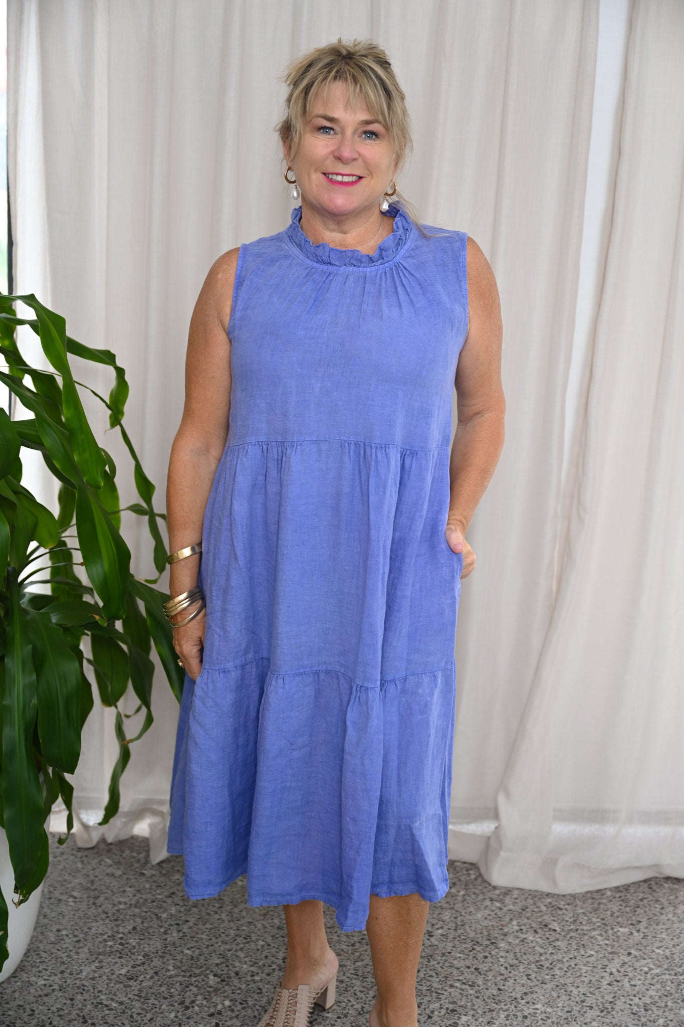 Shaz Dress | Jeans Blue