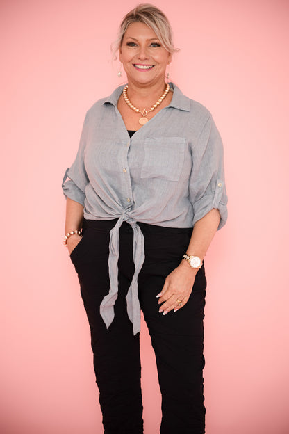 Piper Top | Jeans Blue