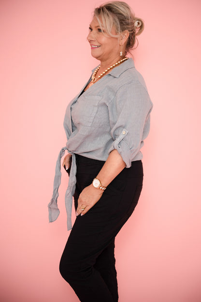 Piper Top | Jeans Blue