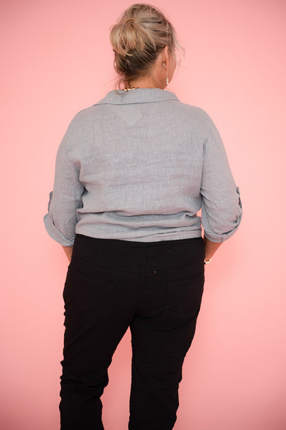 Piper Top | Jeans Blue