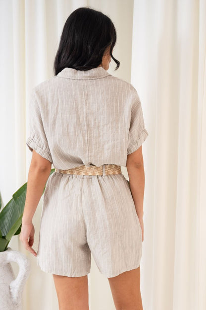 Salvatore Shorts With Belt | Beige