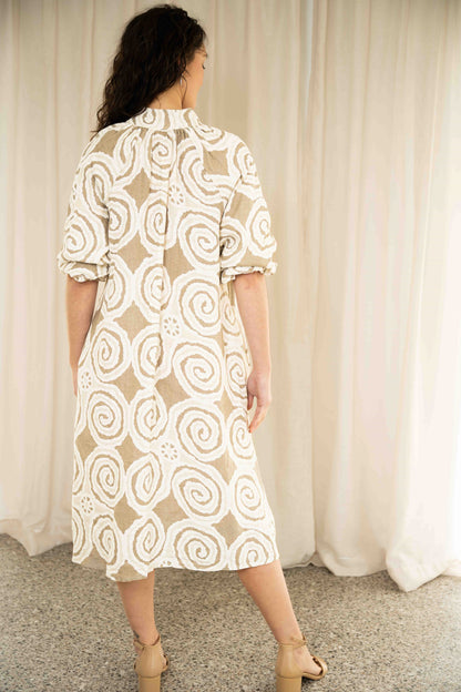 Mayhem Dress | Sand Swirl