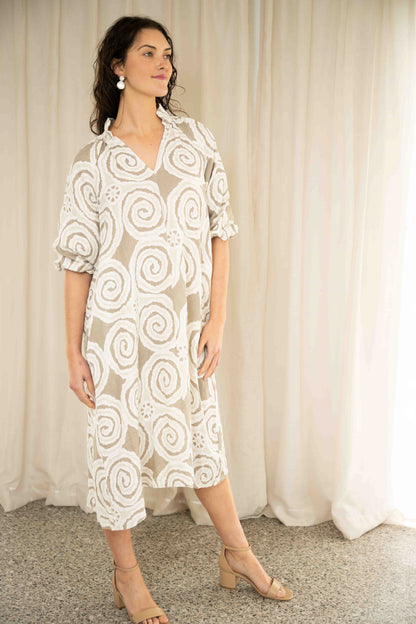 Mayhem Dress | Sand Swirl