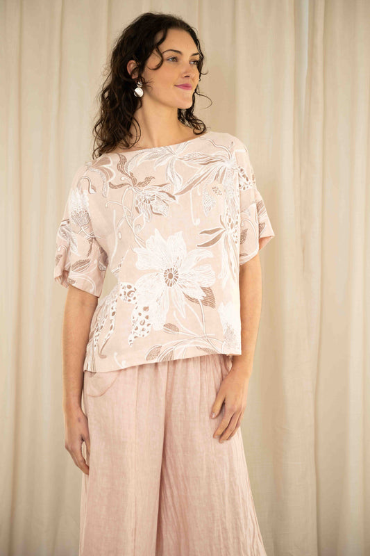 Rattani Top | Pink