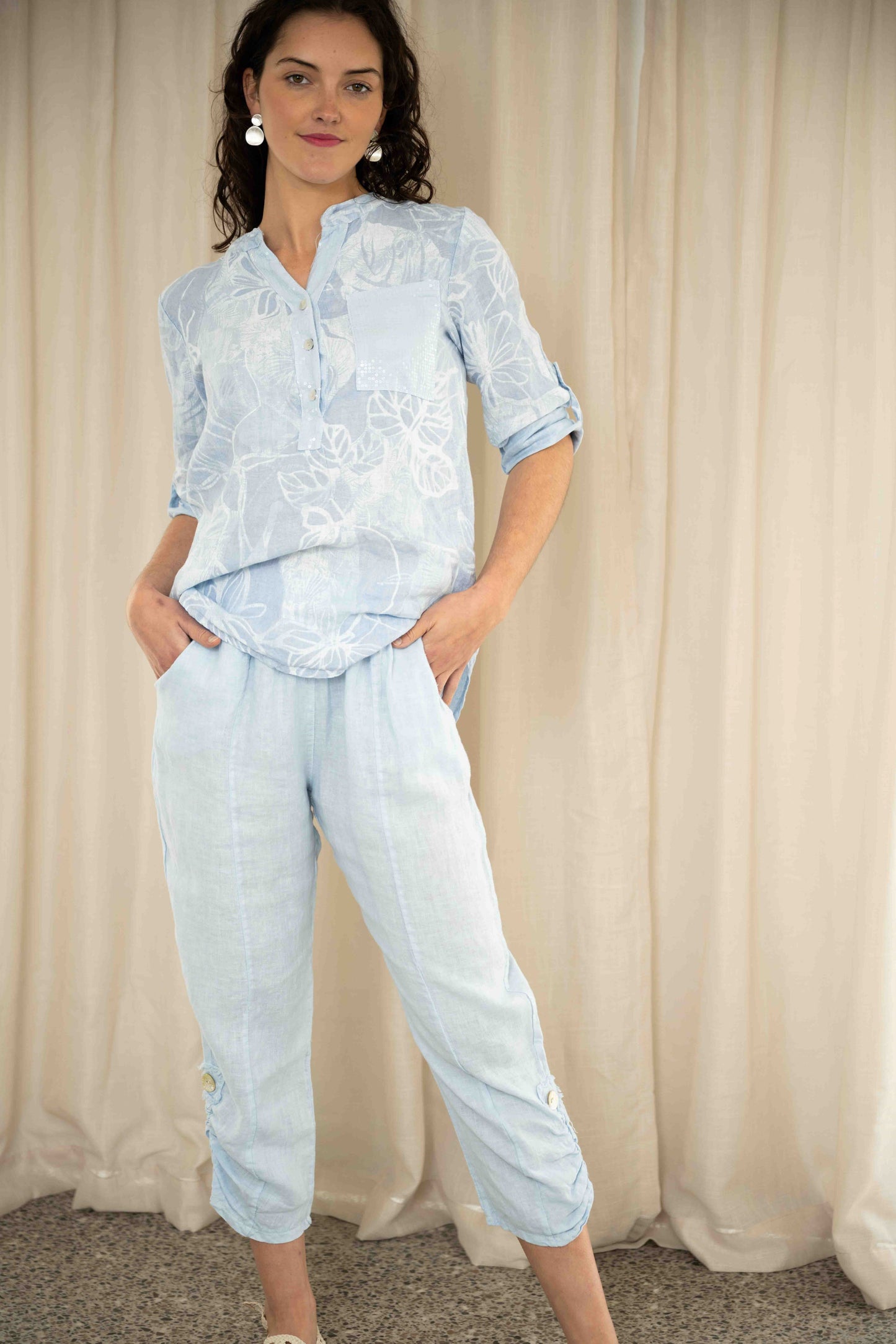 Bungalow 3/4 Capri Pant | Zen
