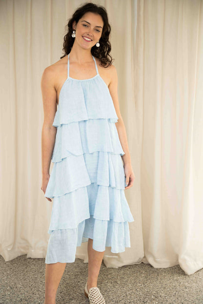 Frill Halter Dress | Zen