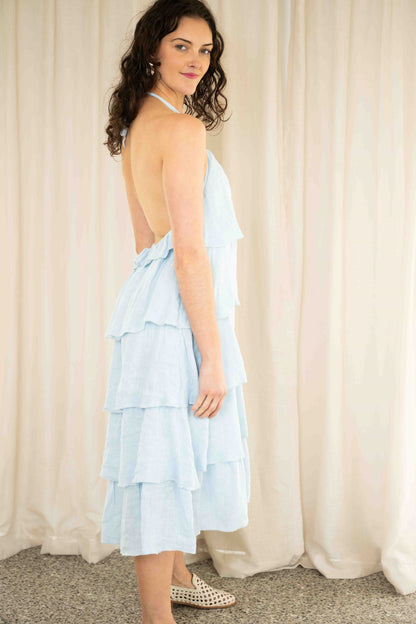 Frill Halter Dress | Zen