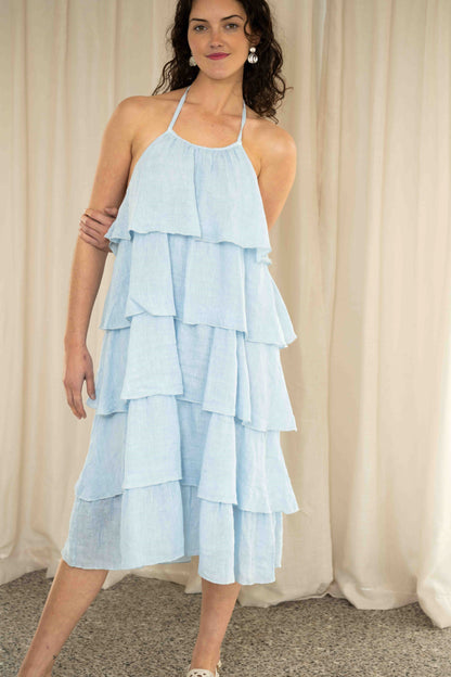 Frill Halter Dress | Zen