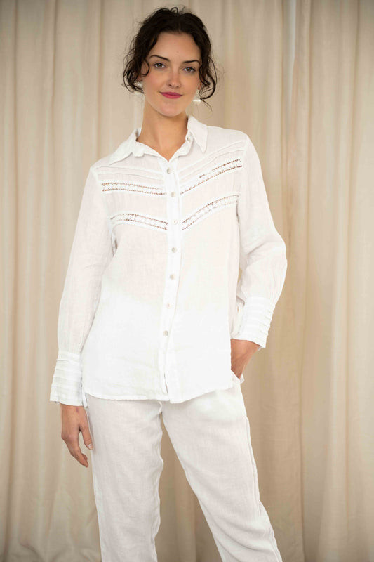 Angelina Blouse | White