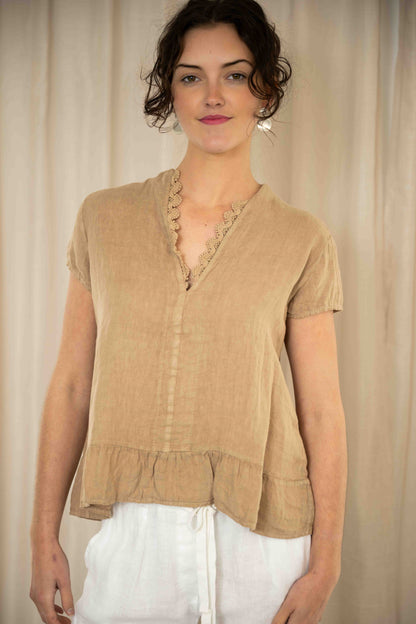 Soffie Top | Camel