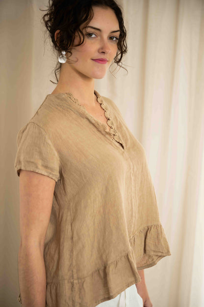 Soffie Top | Camel