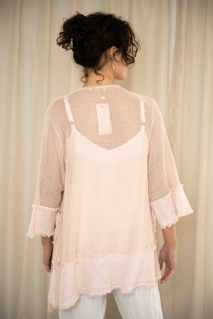 Valeria Short Mesh Jacket | Pink