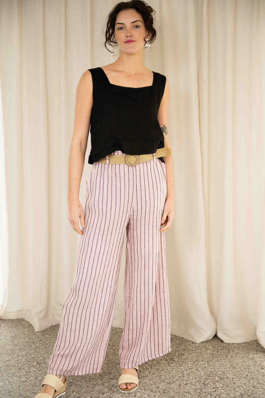 Salvatore Pants With Belt | Pink