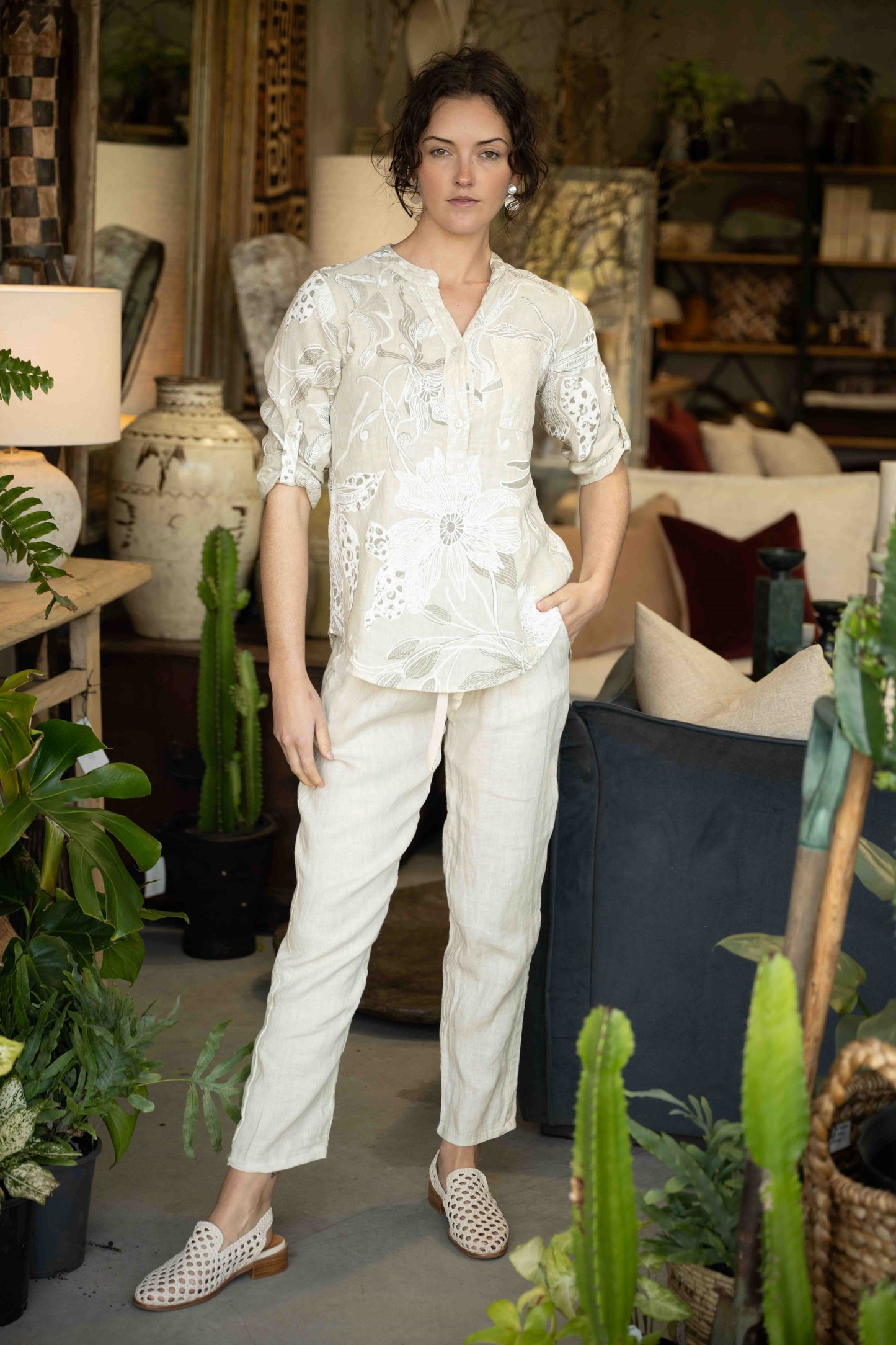 Rattani Blouse | Beige
