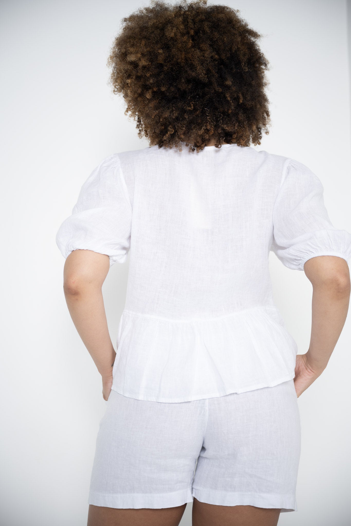 Katie Open Shirt | White