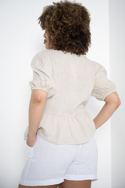 Katie Open Shirt | Beige