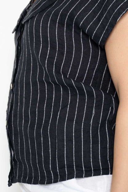 Spinola Top | Navy Stripe