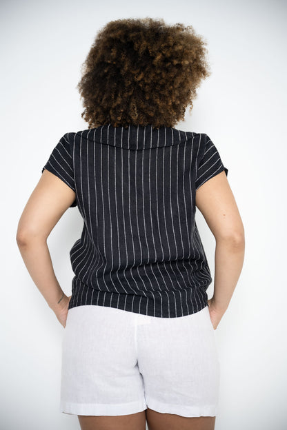 Spinola Top | Navy Stripe