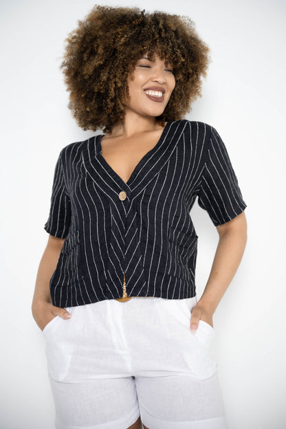 Sony Jacket | Navy Stripe