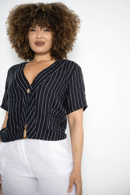 Sony Jacket | Navy Stripe