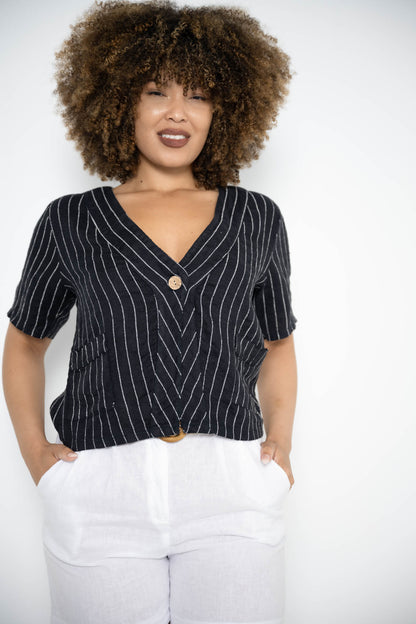 Sony Jacket | Navy Stripe