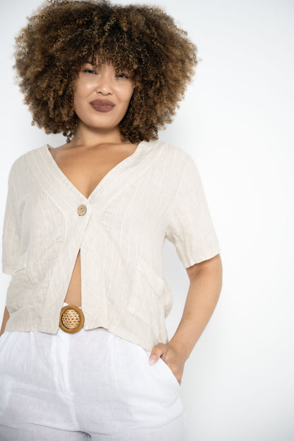 Sony Jacket | Beige Stripe