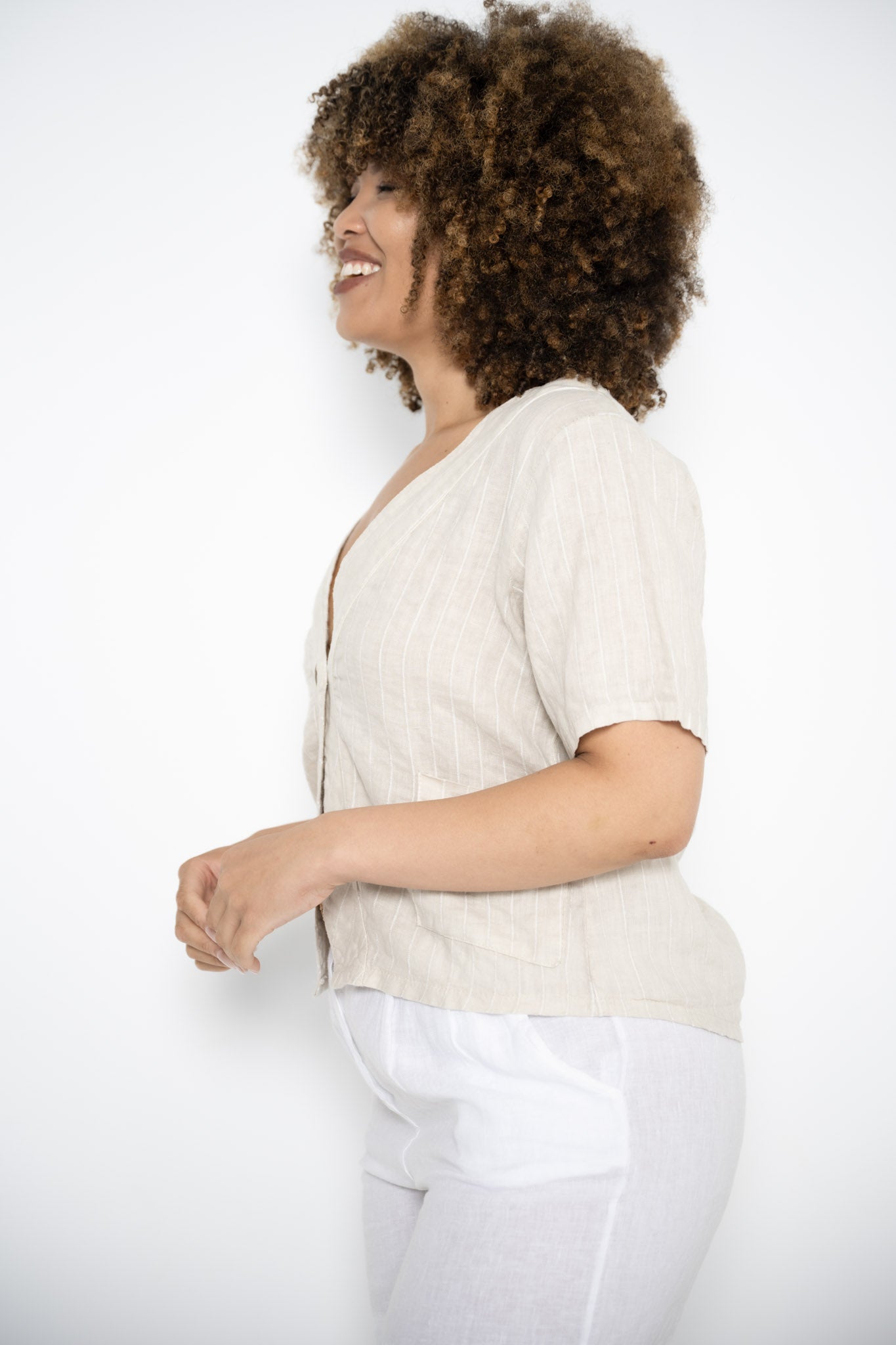 Sony Jacket | Beige Stripe